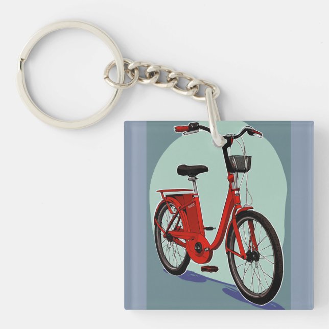 Red vantage cycle  key ring (Front)