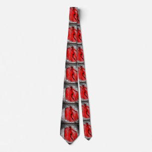 Red veil tie
