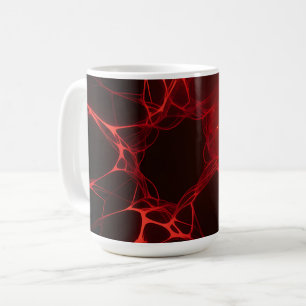 Red Veins Sunset Abyss Coffee Mug