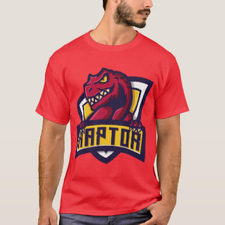 red velociraptor dinosaur T-Shirt