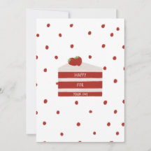 Red velvet birthday card