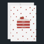 Red velvet birthday card<br><div class="desc">For a birthday as sweet as this cake</div>
