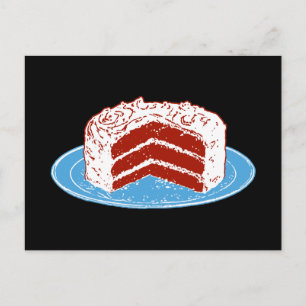 Red Velvet Cake Postcard