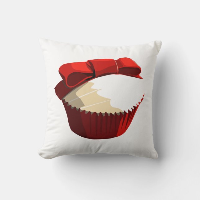 Red velvet cupcake cushion (Front)