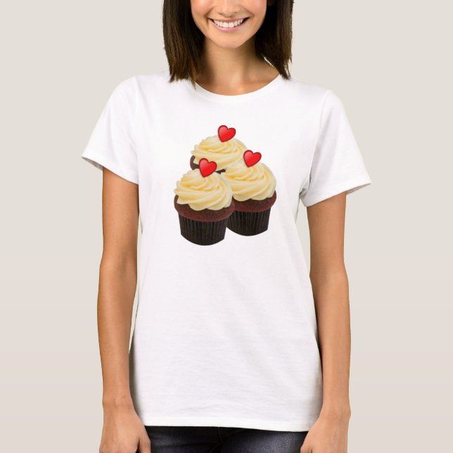 Red velvet cupcakes tee shirt (Front)