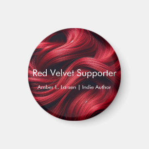 Red Velvet Hair   Amber L. Larsen Support Magnet