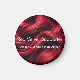 Red Velvet Hair | Amber L. Larsen Support Magnet