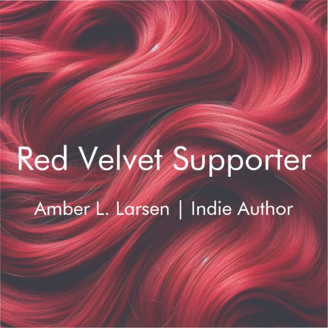 Red Velvet Hair | Amber L. Larsen Support Sticker (Front)