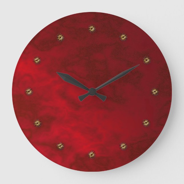 red velvet large clock (Front)