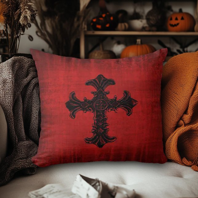 Red Velvet Look Throw Pillow (Creator Uploaded)