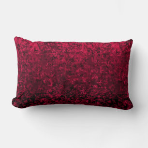 Red Velvet Lumbar Cushion