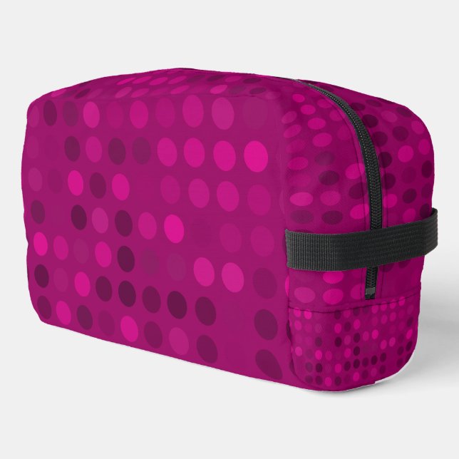 red velvet plum dots dopp kit (Left Corner)