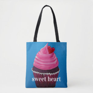 Red Velvet Twist Sweet Heart Tote Bag