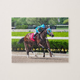 Red Velvet wins the Jersey Girl Stakes Jigsaw Puzzle