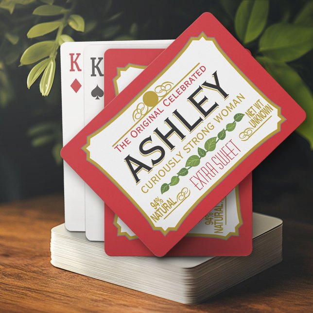 Red Version - A humourous take on an iconic design Playing Cards (Custom Playing Cards)