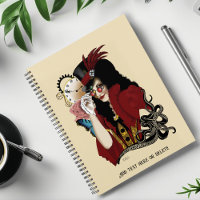 Red Victorian Steampunk Lady Vintage Octopus