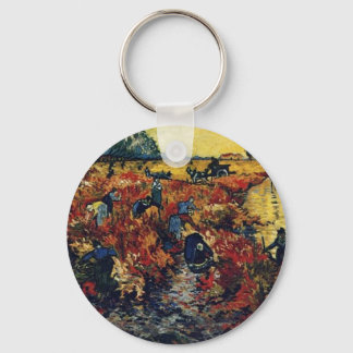 Red Vineyard, Van Gogh, 1888 Key Ring