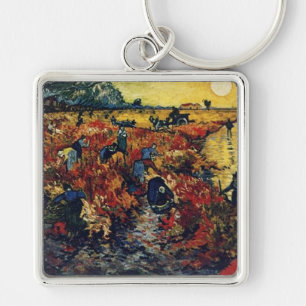Red Vineyard, Van Gogh, 1888 Key Ring