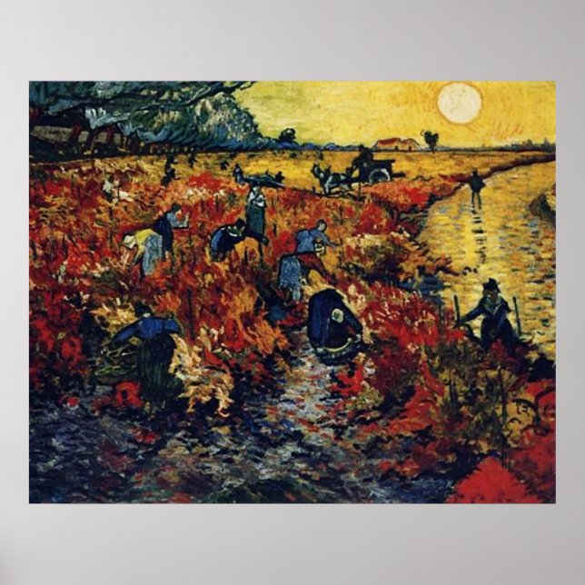 Red Vineyard, Van Gogh Poster (Front)