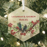 Red Vintage Bird Save the Date Damask Brown Notes