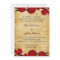 red vintage eiffel tower Paris wedding invite