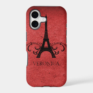 Red Vintage French Flourish