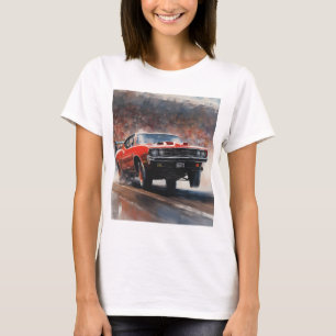Red Vintage Muscle Car T-Shirt