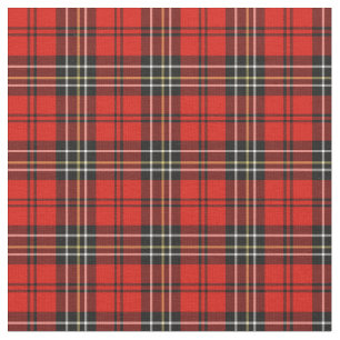 Red Vintage Plaid Fabric