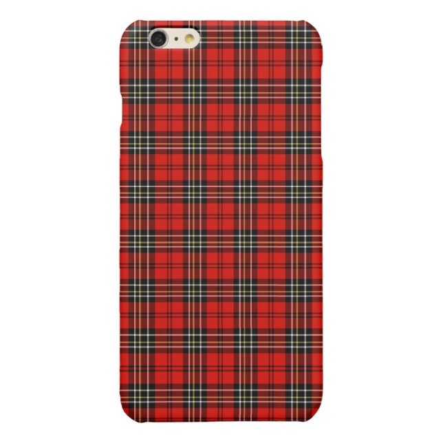 Red Vintage Plaid iPhone Case (Back)