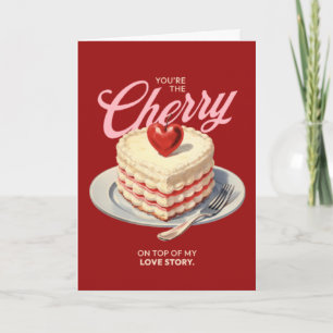 Red Vintage Valentine’s Day Card