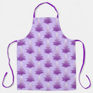 Red-Violet Evergreen Christmas Tree Apron