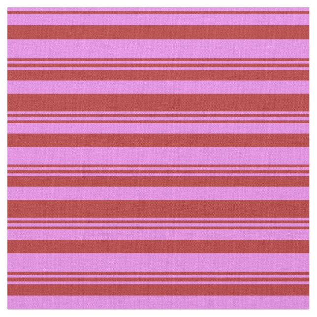 Red & Violet Pattern of Stripes Fabric (Close Up)