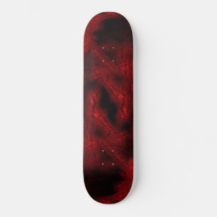 Red virus pattern skateboard