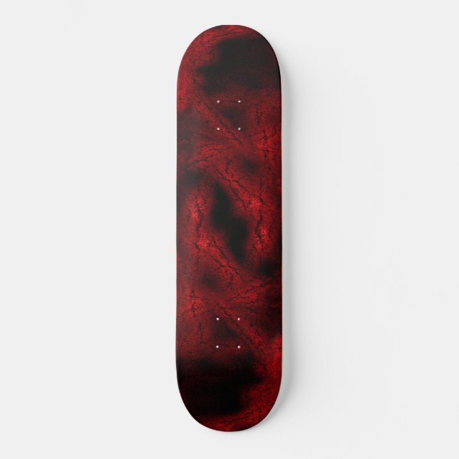 Red virus pattern skateboard (Front)