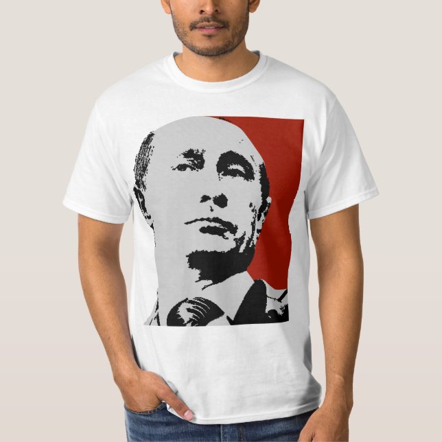 Red Vladimir Putin T-Shirt (Front)