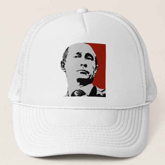 Red Vladimir Putin Trucker Hat (Front)