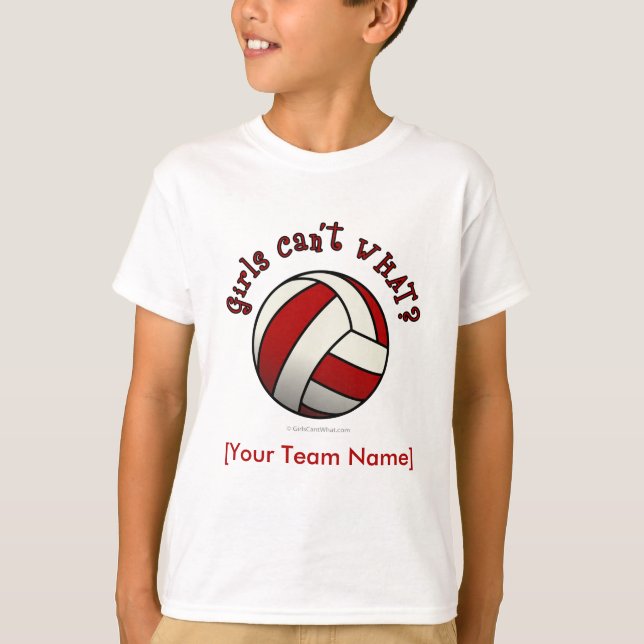 Red Volleyball T-Shirt (Front)