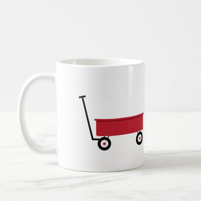 Red Wagon Coffee Mug (Left)