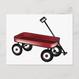 Red Wagon Postcard