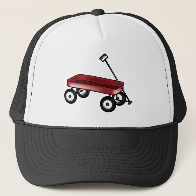 Red Wagon Trucker Hat (Front)