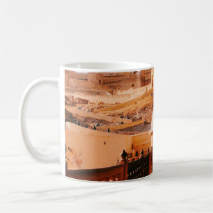 RED WALL FENCE COFFEE MUG