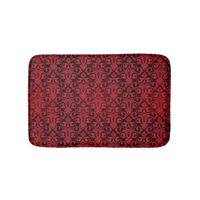 Red wallpaper 2 bath mat (Front)