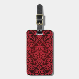Red wallpaper 2 luggage tag