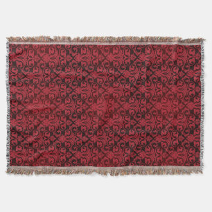 Red wallpaper 2 throw blanket