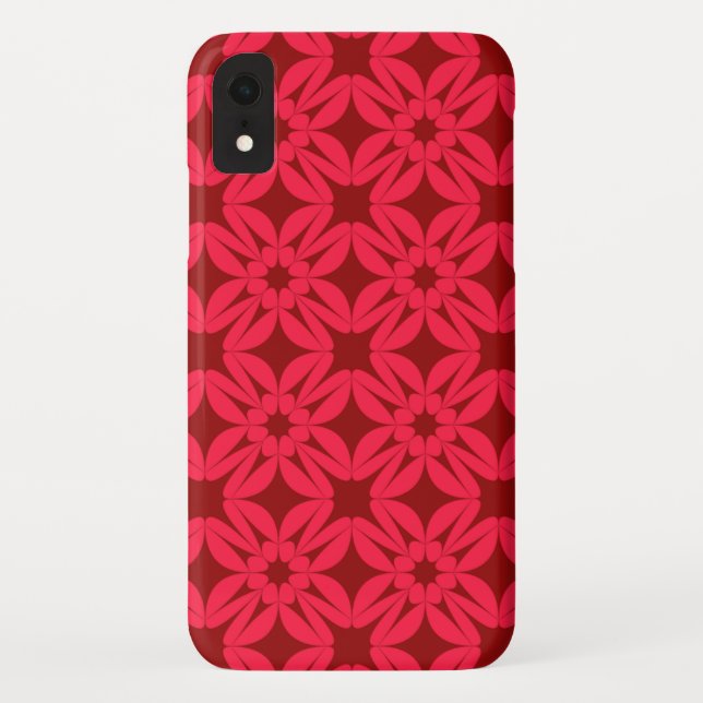 Red Wallpaper Pattern Decoration Case-Mate iPhone Case (Back)