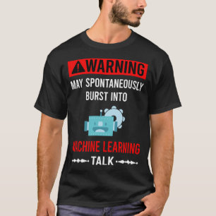 Red Warning Machine Learning T-Shirt