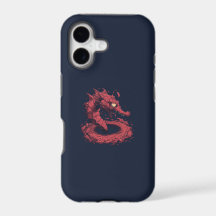 Red Water Dragon Phone Case