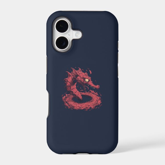 Red Water Dragon Phone Case (Back)