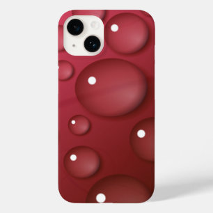 Red Water Drop Pattern Case-Mate iPhone 14 Case