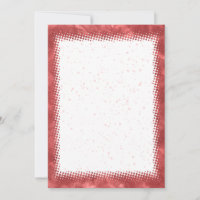 Red Watercolor Border Blank Custom Text 